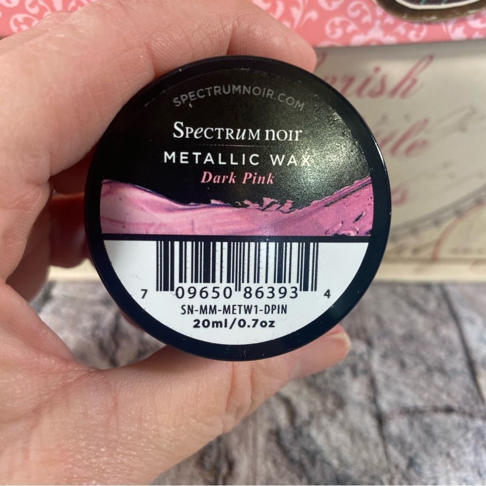 Spectrum Noir NWT Dark Pink Metallic Wax Water Based Brushable 0.7oz 20ml